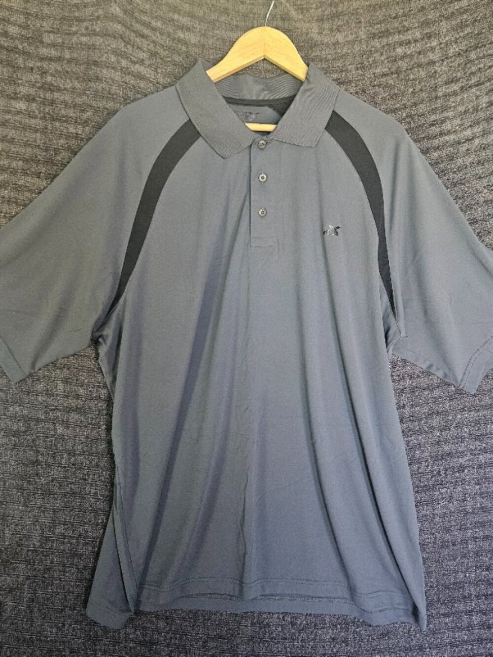 Gander Mountain GSX Polo Shirt Men's Size 2XL Black Gray Short Sleeve Golf